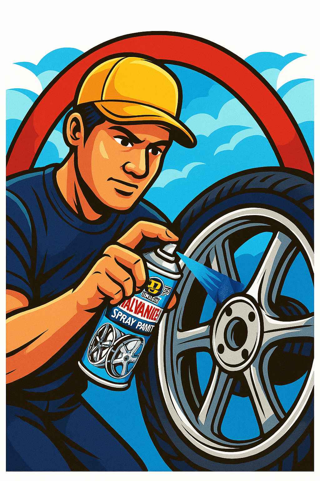 Cat Semprot Terbaik untuk Velg Motor? Pilih Galvanized Spray Paint RJ London!